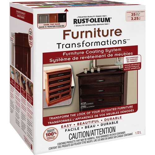 Syst&egrave;me de rev&ecirc;tement de meubles Furniture Transformations, 1,72 L, Trousse, Base &agrave; teinter Absolute Business Supply