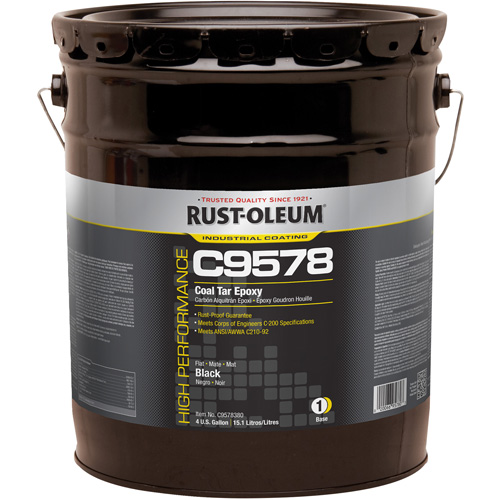 &eacute;poxy &agrave; base de goudron de houille et &agrave; haute teneur en solides du syst&egrave;me C9578, 4 gal., Seau Absolute Business Supply
