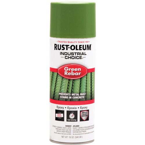 A&eacute;rosol &eacute;poxydique pour barre d'armature du syst&egrave;me Industrial Choice RB1600, Vert de barre d'armature, 12 oz liq., Canette a&eacute;rosol Absolute Business Supply