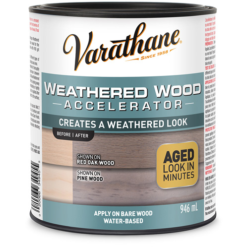 Acc&eacute;l&eacute;rateur de vieillissement du bois Varathane, 946 ml, Canette, Gris Absolute Business Supply