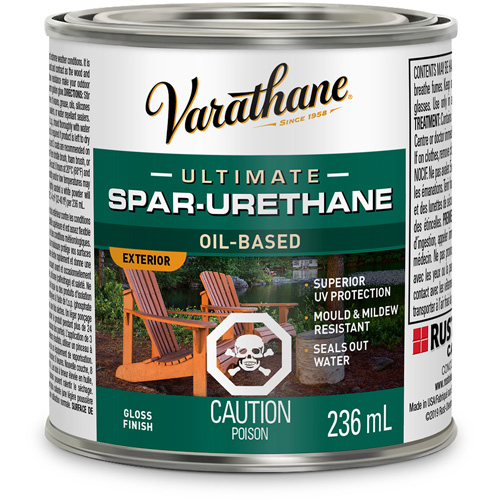Varathane&reg; Diamond Outdoor Wood Finish, 236 ml, Clear, Gloss Absolute Business Supply