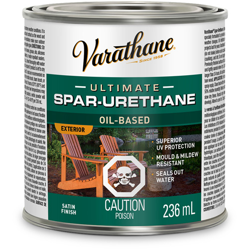 Varathane&reg; Diamond Outdoor Wood Finish, 236 ml, Clear, Satin Absolute Business Supply