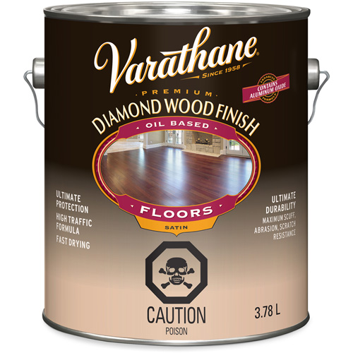 Varathane&reg; Diamond Wood Finish Floors Coating, 3.78 L, Clear, Satin Absolute Business Supply