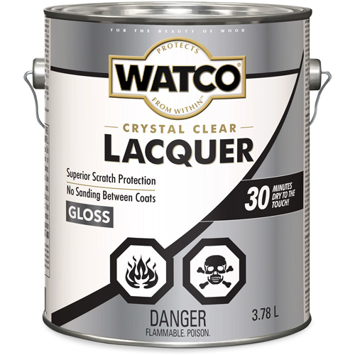 Watco&reg; Lacquer Wood Finish, 3.78 L, Clear, Gloss Absolute Business Supply