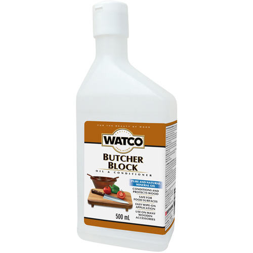 Watco&reg; Butcher Block Oil & Wood Conditioner, 473 ml, Clear, Transparent Absolute Business Supply