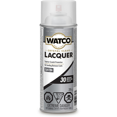 Watco&reg; Lacquer Wood Finish, 319 g, Clear, Satin Absolute Business Supply