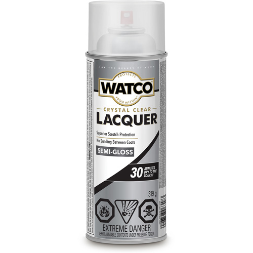 Watco&reg; Lacquer Wood Finish, 319 g, Clear, Semi-Gloss Absolute Business Supply