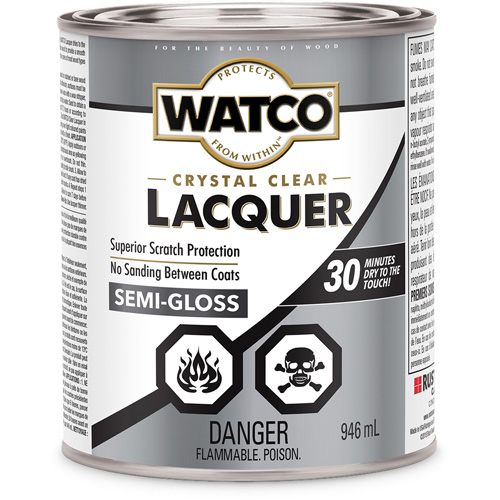 Watco&reg; Lacquer Wood Finish, 946 ml, Clear, Semi-Gloss Absolute Business Supply