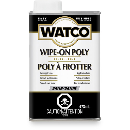 Watco&reg; Wipe-on Poly Stain, 473 ml, Clear, Satin Absolute Business Supply