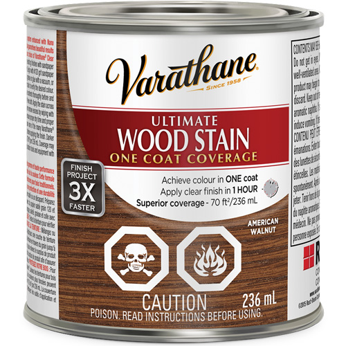 Varathane&reg; Ultimate Wood Stain, 236 ml, American Walnut Absolute Business Supply
