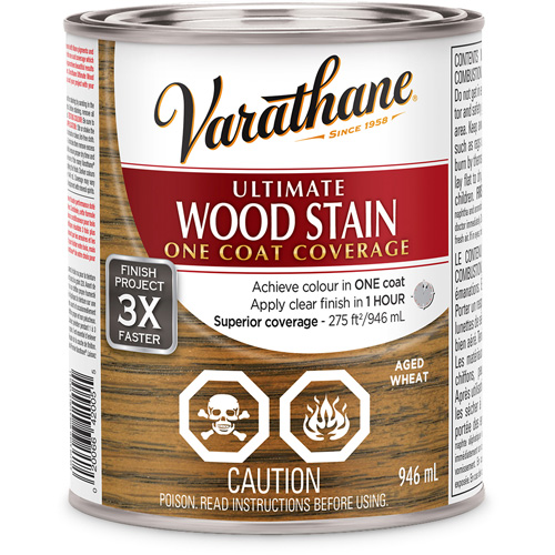 Varathane&reg; Ultimate Wood Stain, 946 ml, Aged Wheat Absolute Business Supply