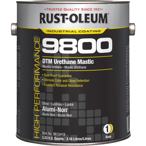 Syst&egrave;me de mastic &agrave; lur&eacute;thane 9800 DTM, 1 gal., Alumi-Non, Brillant Absolute Business Supply