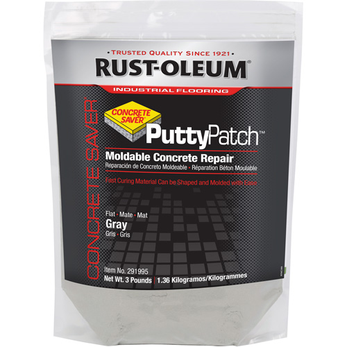Mat&eacute;riau de ragr&eacute;age Concrete Saver Putty Patch, Sac, Gris Absolute Business Supply
