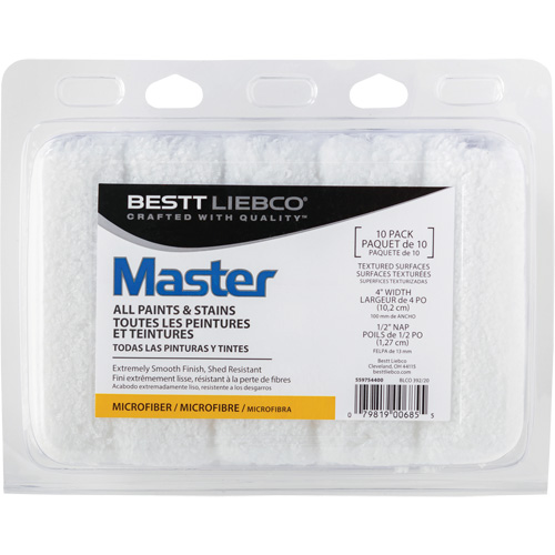 Couvre-rouleau en microfibre Master, Nap 13 mm (1/2"), 101,6 mm (4") l Absolute Business Supply