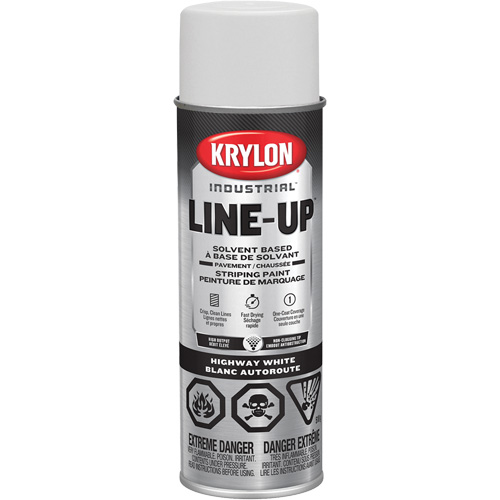 Peinture de marquage professionnelle &agrave; base de solvant, Blanc, 18 oz, Canette a&eacute;rosol Absolute Business Supply