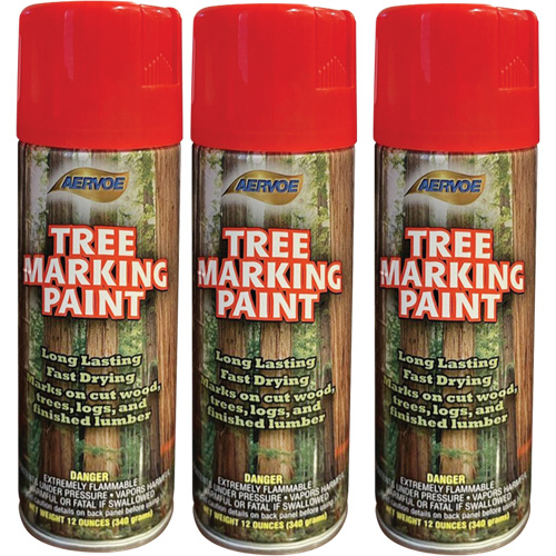 Aervoe 690 Fluorescent Tree Marking Paint, Fluorescent Red, 16 oz. Absolute Business Supply