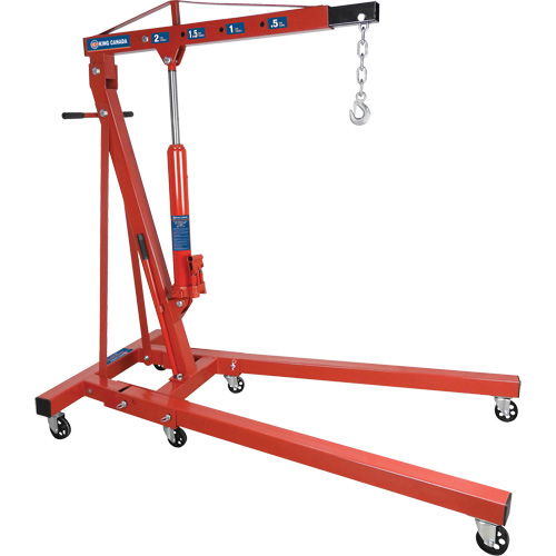 2-Ton Folding Shop Crane, 4000 lbs. (2 tons) Capacity Absolute Business Supply