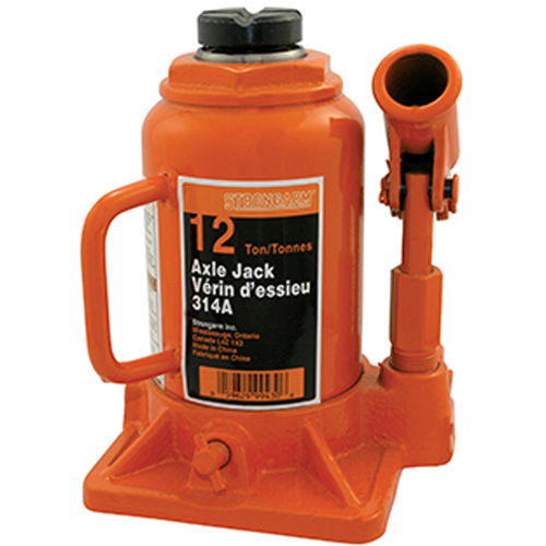 314A Bottle Jack, 12 tons, Manual Hydraulic, 13" Raised Height Absolute Business Supply