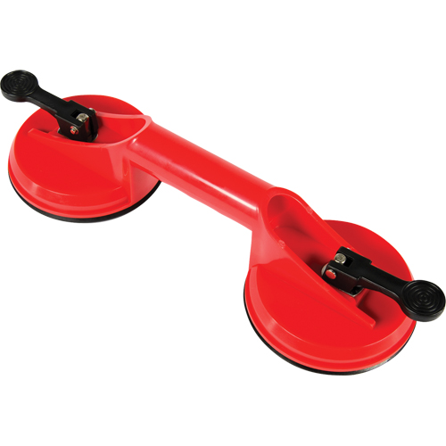 Manually Operated Hand Vacuum Cups - Double Handcup, 66 lbs. Capacity, 4-5/8", Lever, 13" Handle Length Absolute Business Supply