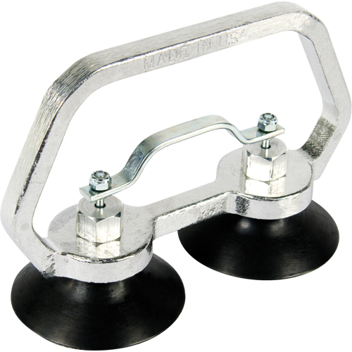 Appareils &agrave; ventouses - Ventouse double industrielle, 30 lb Capacit&eacute;, 3", Barre &agrave; tirer, 7" Longueur de la manche Absolute Business Supply