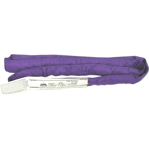 &eacute;lingues rondes, Mauve, 2" la x 4' lo, 3000 lb Charge verticale Absolute Business Supply