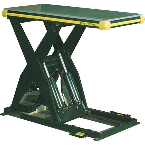 Hydraulic Backsaver Scissor Lift Table, Steel, 48" L x 36" W, 4000 lbs. Capacity Absolute Business Supply
