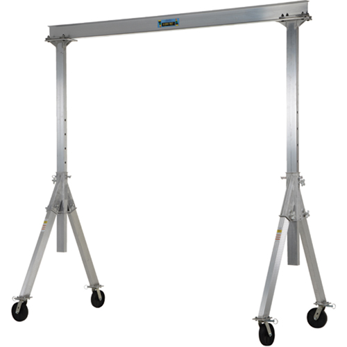 Adjustable Aluminum Gantry Crane, 8' L, 2000 lbs. (1 tons) Capacity Absolute Business Supply
