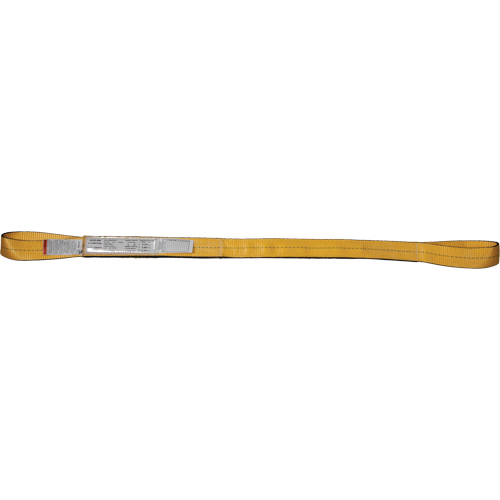 Nylon Slings, Double Ply, Double Eye, Type 3, 2" W x 3' L, 6200 lbs. Vertical Load Limit Absolute Business Supply