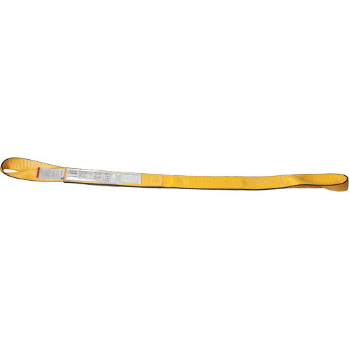 Polyester Slings, Double Ply, Twisted Eye, Type 4, 2" W x 12' L, 6200 lbs. Vertical Cap. Absolute Business Supply