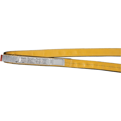 Polyester Slings, Double Ply, Endless, Type 5, 1" W x 3' L, 6200 lbs. Vertical Cap. Absolute Business Supply