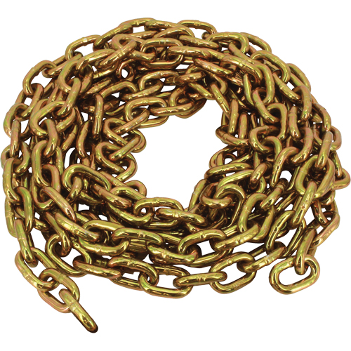 Grade 70 Imported Transport Chain, Carbon Steel, 1/2" x 100' (30.4 m) L, Grade 70, 11300 lbs. (5.65 tons) Load Capacity Absolute Business Supply