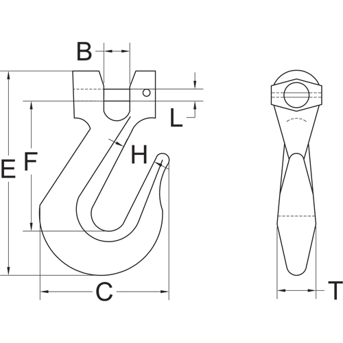 Clevis Slip Hook - Grade 70 Absolute Business Supply