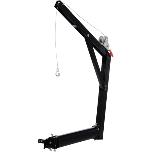 Hitch Mounted Truck Jib Crane, 600 lbs. (0.3 tons) Capacity, 84-5/8" Max. Clearance Absolute Business Supply