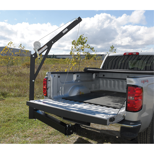 Hitch Mounted Truck Jib Crane, 600 lbs. (0.3 tons) Capacity, 84-5/8" Max. Clearance Absolute Business Supply