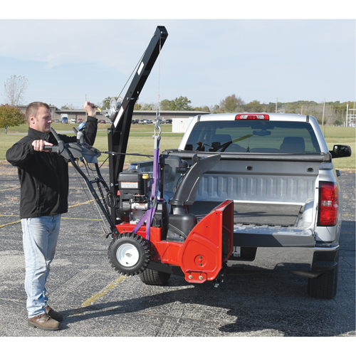 Hitch Mounted Truck Jib Crane, 600 lbs. (0.3 tons) Capacity, 84-5/8" Max. Clearance Absolute Business Supply