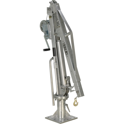 Winch Operated Truck Jib Crane, 1000 lbs. (0.5 tons) Capacity, 97" Max. Clearance Absolute Business Supply