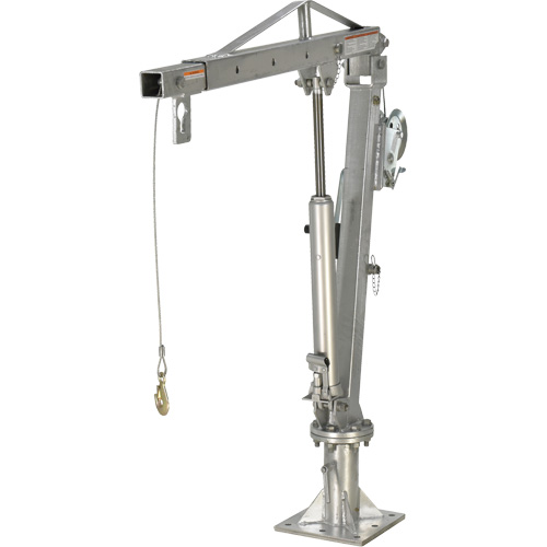 Winch Operated Truck Jib Crane, 1000 lbs. (0.5 tons) Capacity, 97" Max. Clearance Absolute Business Supply