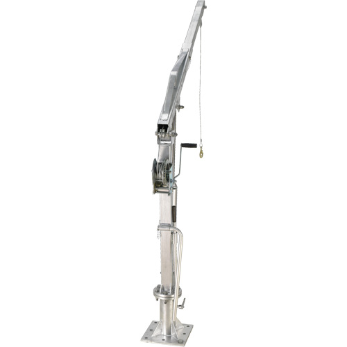 Winch Operated Truck Jib Crane, 1000 lbs. (0.5 tons) Capacity, 97" Max. Clearance Absolute Business Supply