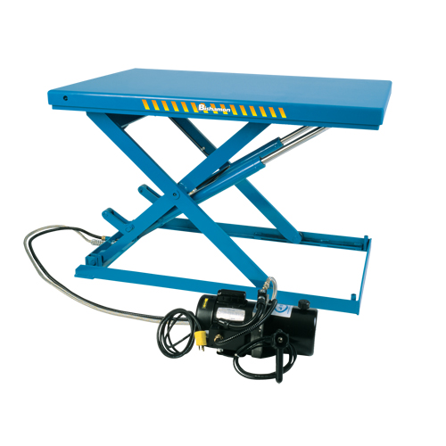Table &eacute;l&eacute;vatrice &agrave; ciseaux &eacute;lectrique-hydraulique LoProfile, Acier, 51" lo x 24" la, Capacit&eacute; 2200 lb Absolute Business Supply