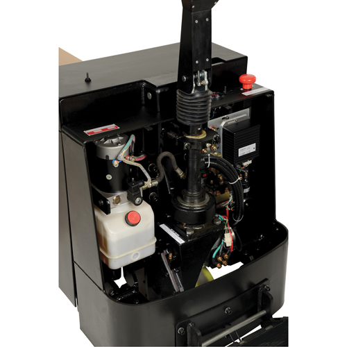 Transpalette &eacute;lectrique motoris&eacute; a/plateforme &agrave; conducteur debout, Capacit&eacute; 4500 lb, 96" lo x 30" la Absolute Business Supply