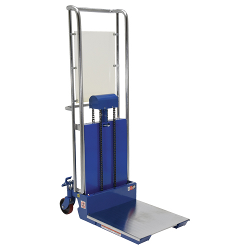 Hefti-Lift Load Stacker, Foot Pump Operated, 880 lbs. Capacity, 59" Max Lift Absolute Business Supply