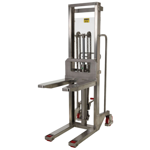 Hefti-Lift Load Stacker, Foot Pump Operated, 880 lbs. Capacity, 59" Max Lift Absolute Business Supply