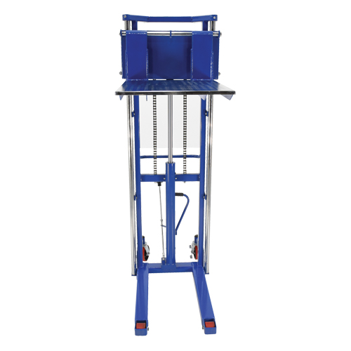 Hefti-Lift Load Stacker, Foot Pump Operated, 1500 lbs. Capacity, 63" Max Lift Absolute Business Supply