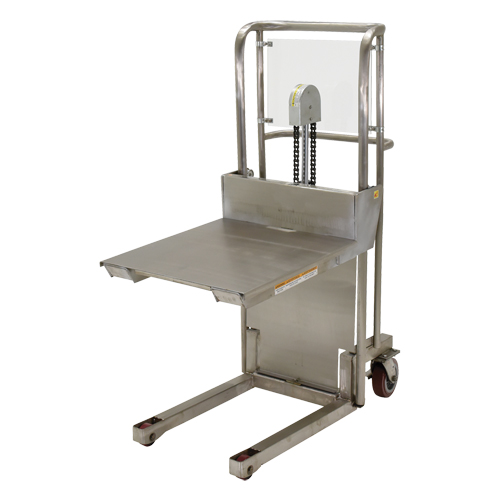 Gerbeur Hefti-Lift, M&eacute;canisme Pompe au pied, Capacit&eacute; de 450 lb, Levage max de 45-5/8" Absolute Business Supply
