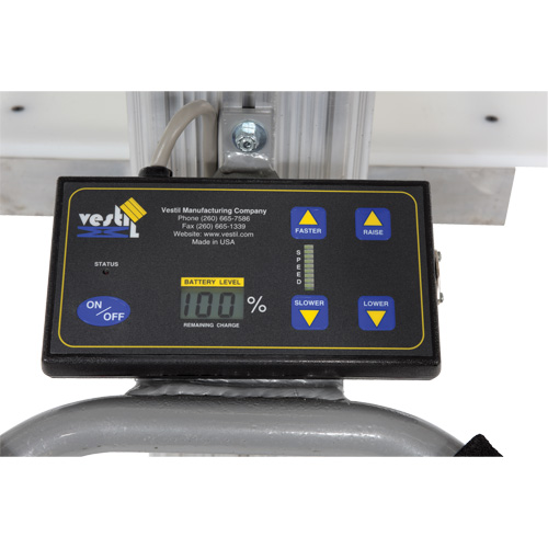 Quick Lift Stacker, Electric Operated, 175 lbs. Capacity, 57" Max Lift Absolute Business Supply