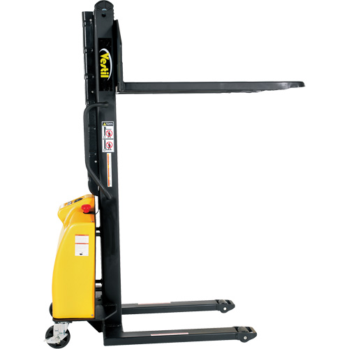 Gerbeur motoris&eacute; avec m&acirc;t &eacute;troit, Fonctionnement &eacute;lectrique, Capacit&eacute; 1500 lb, Lev&eacute;e max 63" Absolute Business Supply