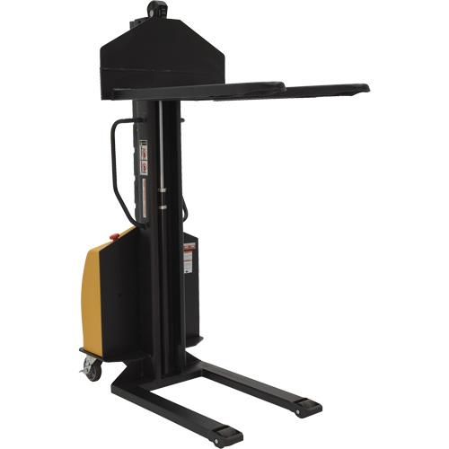 Gerbeur motoris&eacute; avec m&acirc;t &eacute;troit, Fonctionnement &eacute;lectrique, Capacit&eacute; 1000 lb, Lev&eacute;e max 63" Absolute Business Supply