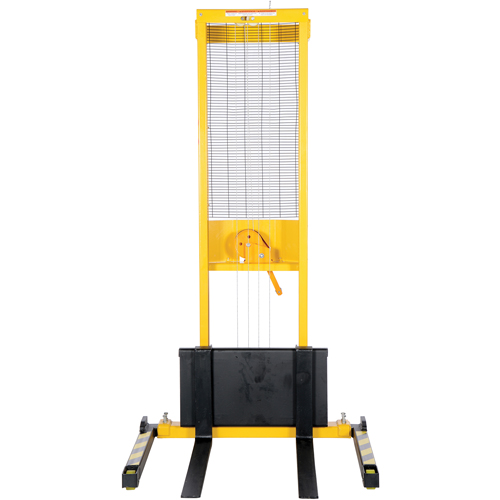 Gerbeur manuel, Fonctionnement Treuil manuel, Capacit&eacute; 770 lb, Lev&eacute;e max 60" Absolute Business Supply