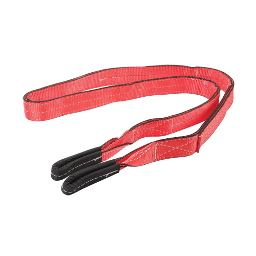 Polyester Sling, Double Ply, Twisted Eye, Type 4, 2'' W x 12' L, 6200 lbs. Vertical Cap. Absolute Business Supply