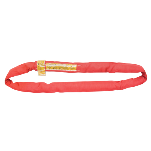 Polyester Round Sling, Red, 3" W x 6' L, 14000 lbs. Vertical Load Absolute Business Supply